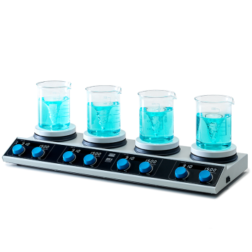 VELP AM4 Digital 4 Bölmeli Isıtıcılı Manyetik Karıştırıcı SET1 1500 rpm / 4 X 20 L / 310 °C