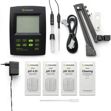 Milwaukee MW160 MAX pH/ORP/ISE/Sıcaklık Ölçer -2.00... 16.00 pH / ±699.9 mV |±2000.0 mV / 0.001... 19999 ppm / -20.0... 120.0 °C