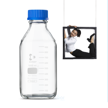Duran®  Square  Cam Şişe Kare Formlu   Gl 45 250 ml