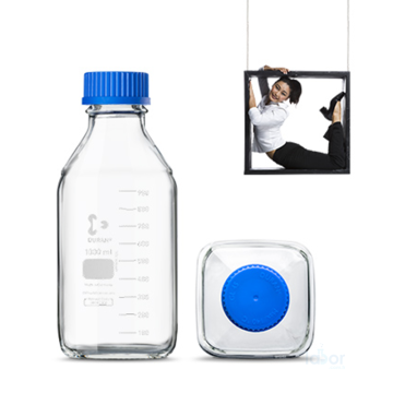 Duran®  Square  Cam Şişe Kare Formlu   Gl 45 250 ml