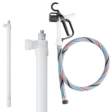 Lutz Konsantre Asit ve Alkaliler için Varil Pompası PVDF  SET  Rotorlu / 1000 mm