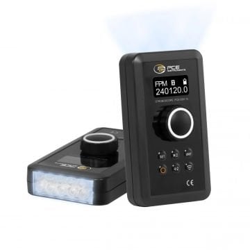 PCE DSX 15 Stroboskop 30... 360.000 FPM / 0.5... 6000 Hz / 12 LED