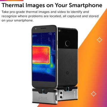 FLIR ONE® Gen 3 Termal kamera Android® (USB-C) Akıllı Telefonlar için Profesyonel Termal Kamera