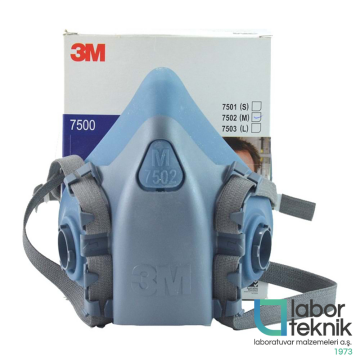 3M™ 7502 Yeniden Kullanılabilir Yarım Yüz Solunum Maskesi - (Orta Boy - M)