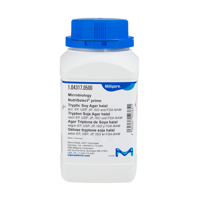 Sigma-Aldrich 104317 NutriSelect® prime Tryptic Soy Agar halal acc. EP, USP, JP, ISO and FDA-BAM 500 gr