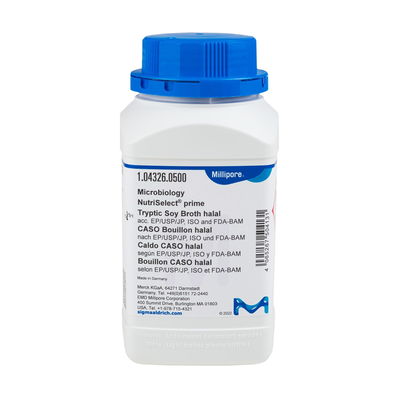 Sigma-Aldrich 104326 NutriSelect® prime Tryptic Soy Broth halal acc. EP, USP, JP, ISO and FDA-BAM 500 gr