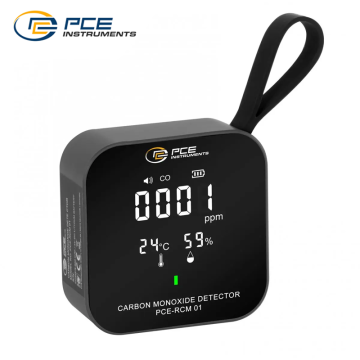 PCE RCM 01 Hava Kalitesi Ölçer CO (Karbonmonoksit), Sıcaklık ve Nem Ölçer 0... 500 ppm / - 10... + 50 °C / %20… %80 RH