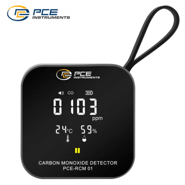PCE RCM 01 Hava Kalitesi Ölçer CO (Karbonmonoksit), Sıcaklık ve Nem Ölçer 0... 500 ppm / - 10... + 50 °C / %20… %80 RH