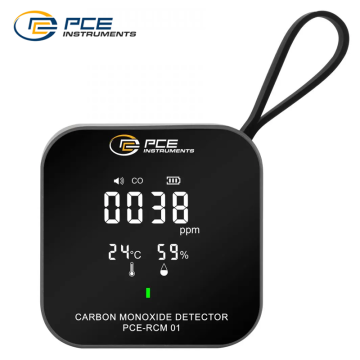 PCE RCM 01 Hava Kalitesi Ölçer CO (Karbonmonoksit), Sıcaklık ve Nem Ölçer 0... 500 ppm / - 10... + 50 °C / %20… %80 RH