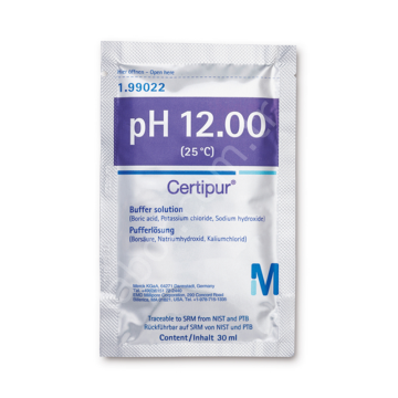 Merck 199022 Buffer Solution pH 12  (Di-Sodium Hydrogen pHospHate/Sodium Hydroxide) Traceable To Srm From Nıst Und Ptb pH 12.00 (25°C) Certipur®  30 X 30 ml