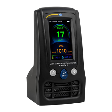 PCE RCM 12 Karbondioksit CO2, Formaldehit, PM2.5, PM10, Sıcaklık ve Nem Ölçer