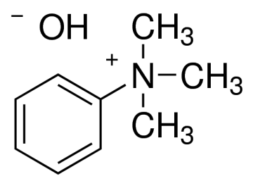 Sigma-Aldrich 79266 Trimethylphenylammonium hydroxide solution ~0.5 M (CH3)3N(OH)C6H5 in methanol, for GC derivatization, LiChropur™ 50 mL
