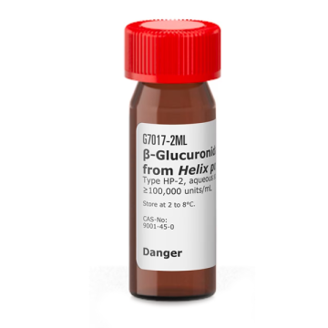 Sigma-Aldrich G7017 β-Glucuronidase from Helix pomatia Type HP-2, aqueous solution, ≥100,000 units/mL CAS No.: 9001-45-0 1 mL