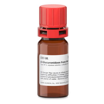 Sigma-Aldrich G7017 β-Glucuronidase from Helix pomatia Type HP-2, aqueous solution, ≥100,000 units/mL CAS No.: 9001-45-0 1 mL