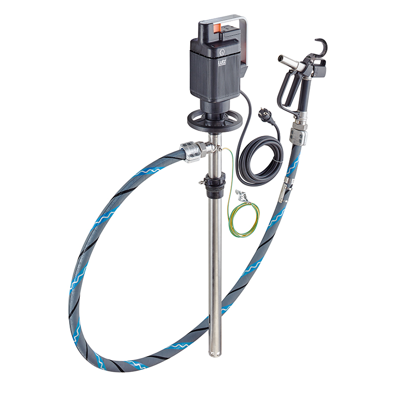 Lutz Patlayıcı Ortam Agresif ve Son Derece Yanıcı Sıvılar için Konteyner Pompası SET2  MA II 3 Motor / 1000 mm