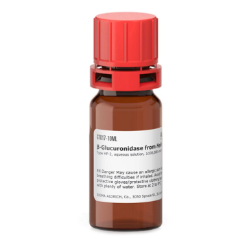 Sigma-Aldrich G7017 β-Glucuronidase from Helix pomatia Type HP-2, aqueous solution, ≥100,000 units/mL CAS No.: 9001-45-0 5 mL