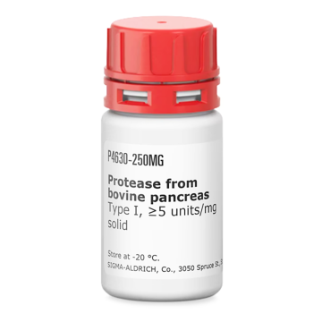 Sigma-Aldrich P4630 Protease from bovine pancreas Type I, ≥5 units/mg solid 5 gr