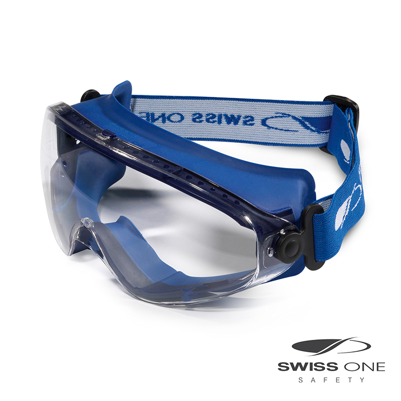 Swissone Safety Cosmos Koruyucu Gözlük - Hafif, Çizilmeye Dayanıklı, Polikarbon Lens - (Şeffaf)