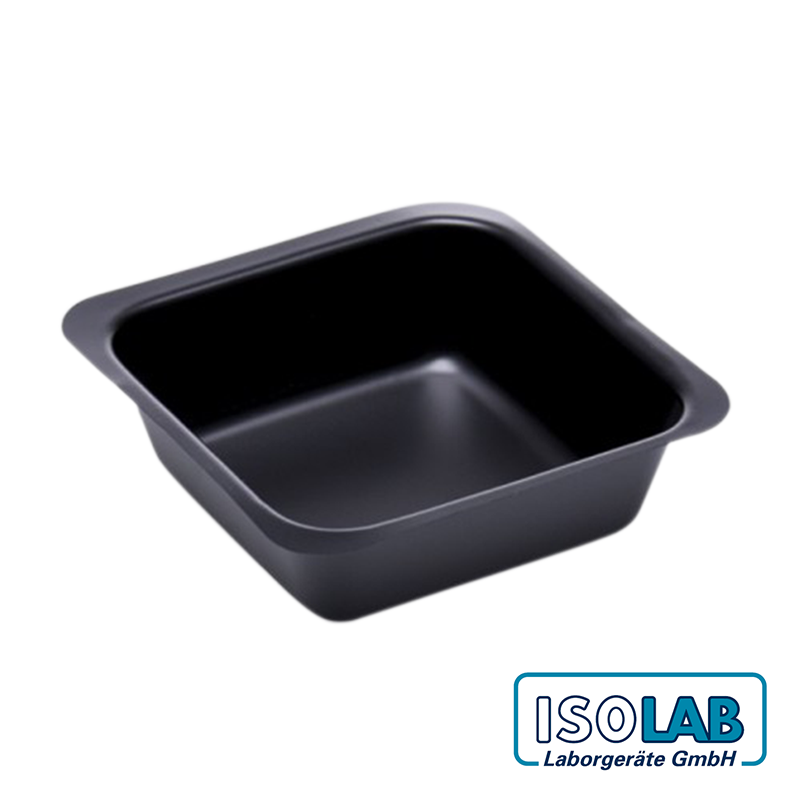 ISOLAB Tartım Kabı - P.S - Kare Form - Siyah - 100 mL - Gamma Steril - 10 Adet/Paket