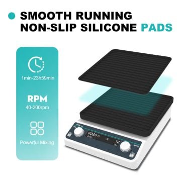 JOANLAB OS-20F Sabit Çalışma Plakalı Sallanan Çalkalayıcı 40...  200 rpm / 2 kg / 20 mm