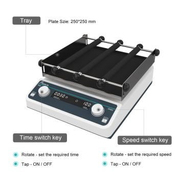 JOANLAB OS-20Pro Sabit Çalışma Plakalı Dijital Dairesel Sallanma Hareketli Çalkalayıcı 40...  200 rpm / 5 kg / 20 mm