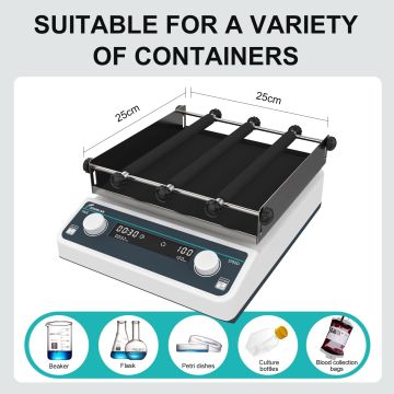 JOANLAB OS-20Pro Sabit Çalışma Plakalı Dijital Dairesel Sallanma Hareketli Çalkalayıcı 40...  200 rpm / 5 kg / 20 mm