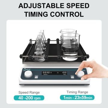 JOANLAB OS-40Pro Sabit Çalışma Plakalı Dairesel Sallanma Hareketli Çalkalayıcı 40...  200 rpm / 5 kg / 20 mm