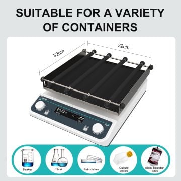 JOANLAB OS-40Pro Sabit Çalışma Plakalı Dairesel Sallanma Hareketli Çalkalayıcı 40...  200 rpm / 5 kg / 20 mm
