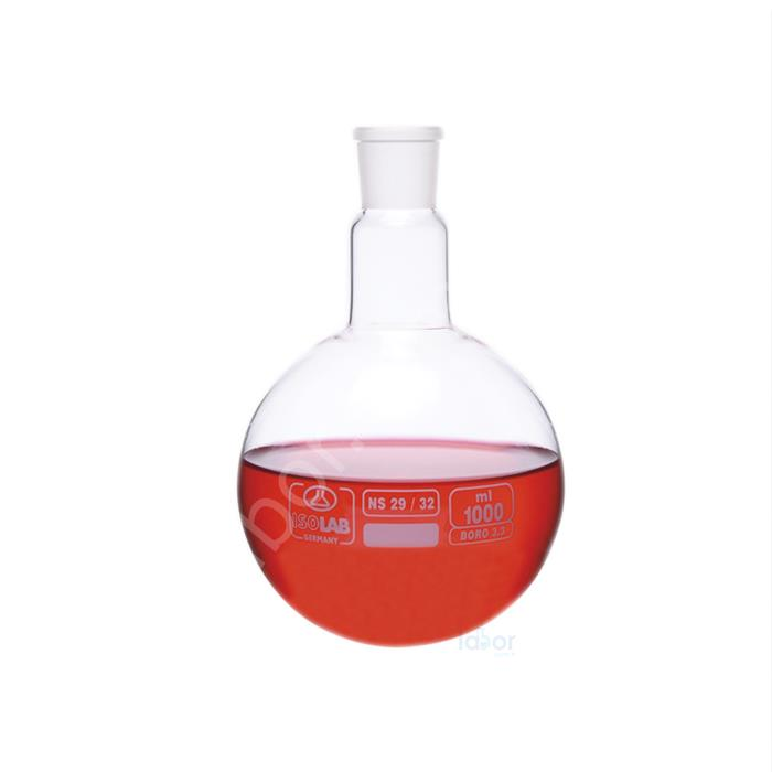 ISOLAB Balon - Cam - Dibi Yuvarlak - Şilifli - 50 ml - NS 14/23