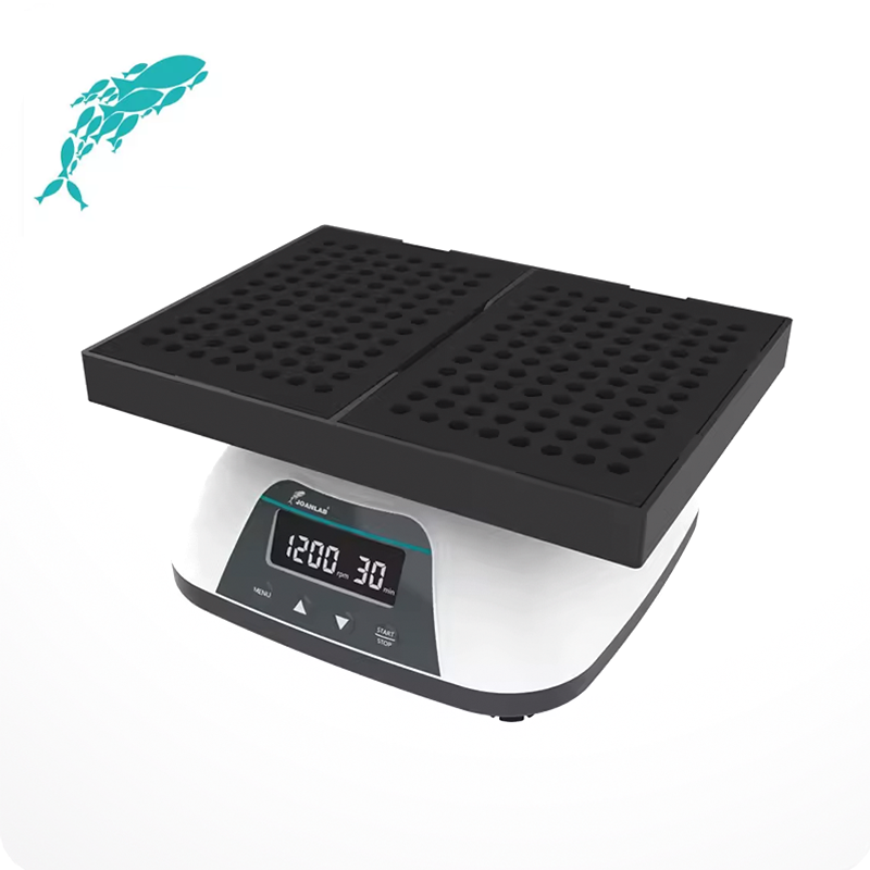 JOANLAB VM-500-2P Mikro Plaka Osilatörü 100... 1200 rpm / 4 mm / 96 Kuyulu Plaka/ ELISA Plakası/2 X Hücre Kültürü Plakası