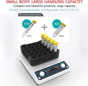 JOANLAB VM-600Max Çok Tüplü Vorteks Karıştırıcı 1500... 3000 rpm / 4 mm