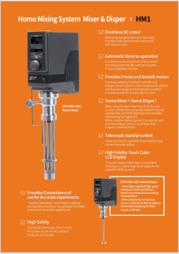 LABTron EVO HM1-10D SET Homojenizatör 500... 8.000 rpm / 5 L / 300 W HOMO Mixing System Mixer & Disper