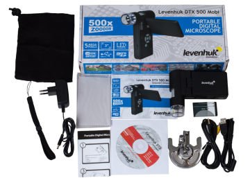 Levenhuk DTX 500 Mobi Dijital Mikroskop LCD ekranlı portatif USB dijital mikroskop. Büyütme: 20x, 200x, 500x. Dijital kamera: 5 Mpx