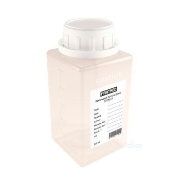 Fıratmed Su Numune Şişesi Tiyösülfatsız / Etiketli / Güvenlik halkalı kapak / 40 mm ağız çaplı / Steril / 500 mL / 64 Adet