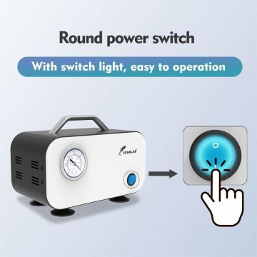 JOANLAB VP-15S Ayarlanabilir Vakum Pompası Yağsız Diyafram Tip 0.085 mPa / 0-15 L/dk(Kopya)