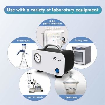 JOANLAB VP-15S Ayarlanabilir Vakum Pompası Yağsız Diyafram Tip 0.085 mPa / 0-15 L/dk(Kopya)