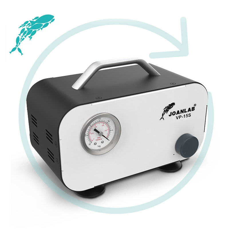 JOANLAB VP-15S Ayarlanabilir Vakum Pompası Yağsız Diyafram Tip 0.085 mPa / 0-15 L/dk(Kopya)