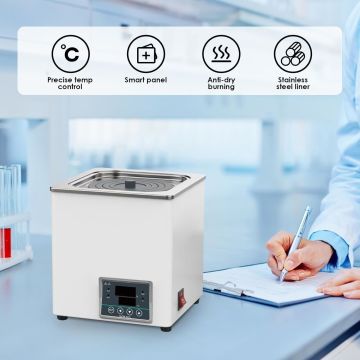 JOANLAB WB100-4 4 Gözlü Su Banyosu RT +5... 99.9 °C / 30 x 30 x 14 cm / 800 W