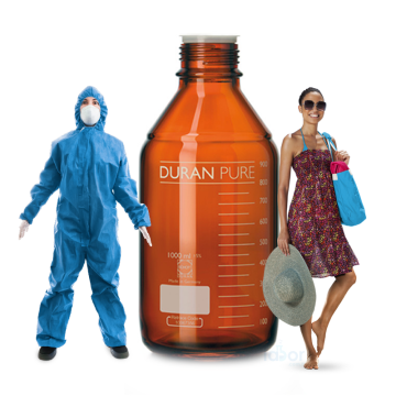 Duran® Pure Uv Korumalı Amber Şişe GL 45  2000 ml