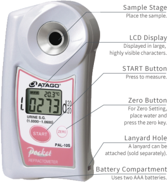 Atago PAL-10S Dijital Klinik Refraktometre İdrar Sg: 1.0000... 1.0600