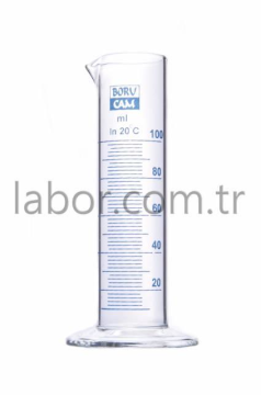 Borucam Kısa Form Cam Mezür 100 ml (Yuvarlak Tabanlı) 100 ml / 1 Adet