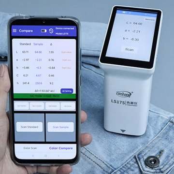 Linshang Technology LS175 45/0 Dokunmatik Ekranlı Renk Ölçer (Kolorimetre) Tekstil Renk Ölçer 20 mm Açıklık