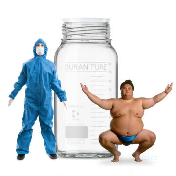 Duran® Pure Gls 80® Geniş Ağızlı Şişe   Gls 80  2000 ml
