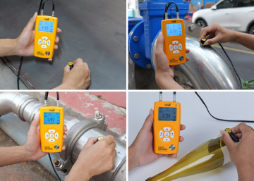 Linshang Technology LS213 Ultrasonik Kalınlık Ölçer 0.8 - 350 mm 1 L Ultrason Jeli ile