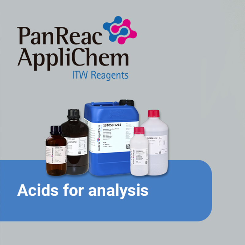 Panreac AppliChem 141008 Acetic Acid glacial (USP, BP, Ph. Eur.) pure, pharma grade Assay (Acidim.): 99.5-100.5% 5 L