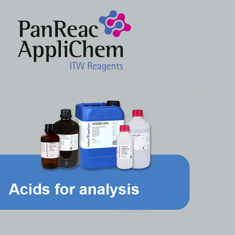 Panreac AppliChem 361008 Acetic Acid glacial for HPLC Minimum assay (G.C.): 99.8% 2.5 L