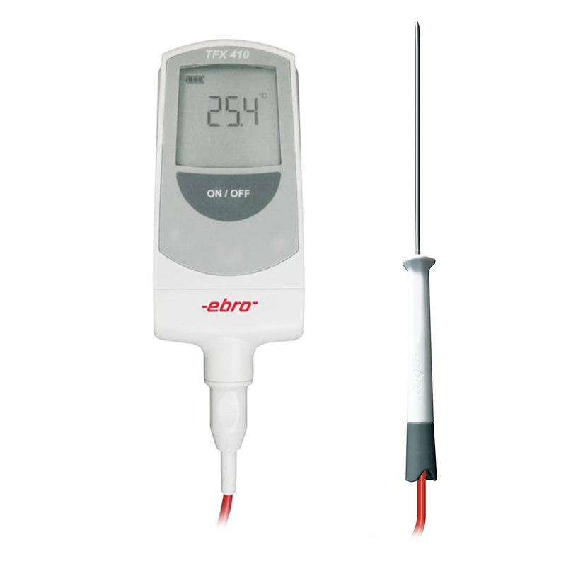 Ebro TFX 410-1 Hassas Termometre -50... +300 °C HACCP Onaylı TPX 400 Prob