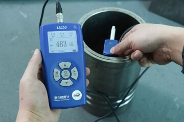 Linshang Technology LS253-DC Prob ile Leeb Sertlik Ölçer Kısa Boyutlu, İç Delikler veya Dar Alanlar için