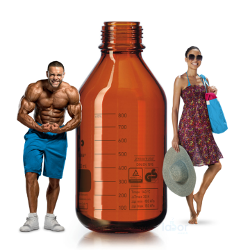 Duran®  Pressure Plus+ Uv Basınca Dayanıklı Uv Korumalı Şişe GL 45 100 ml