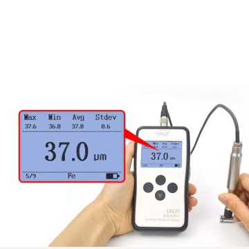 Linshang Technology LS225+F500 Kaplama Kalınlığı Ölçer 10 μm'nin Altındaki Ultra İnce Kaplamalar için